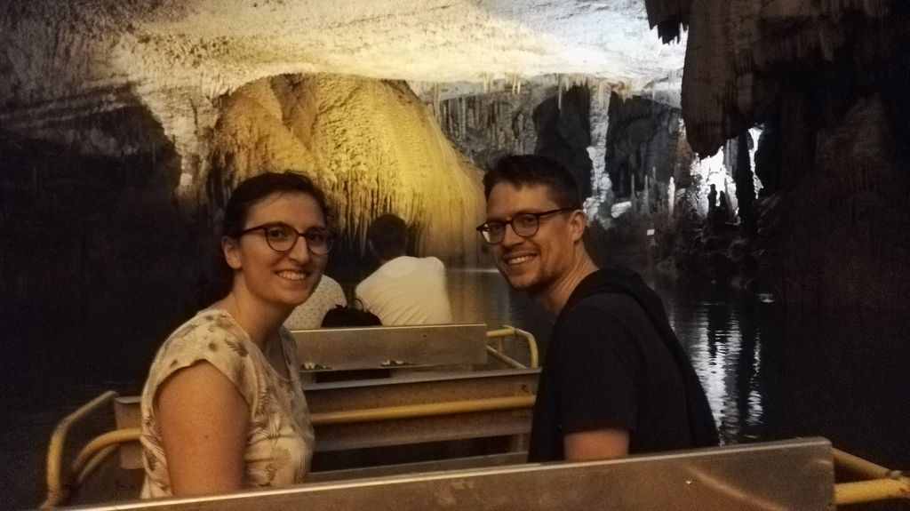 Les grottes de Jeita, impressionnantes (photo volée exclusive, bakchiche à la clé pour braver l'interdiction de photographier, on se fait vite aux coutumes locales ;) )