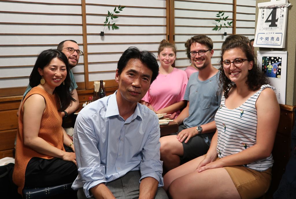 Excellente soirée ponctuée de découvertes gustatives avec Boris, Miwa et Masaru à Ginza.