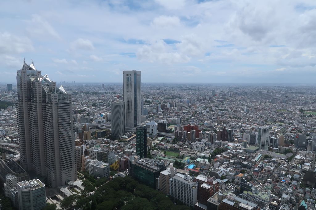 Tokyo vue d'en haut depuis le siège de la métropole à Shinjuku.