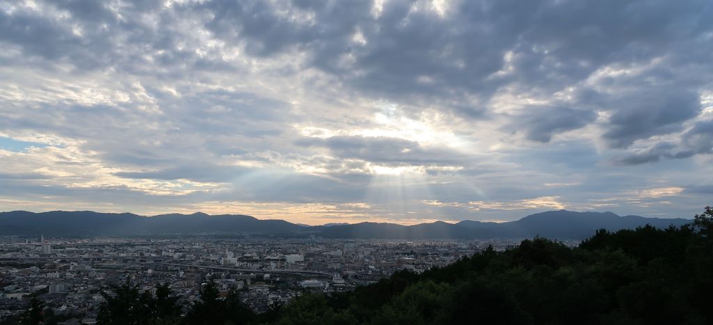 Kyoto, vue de l'ouest.